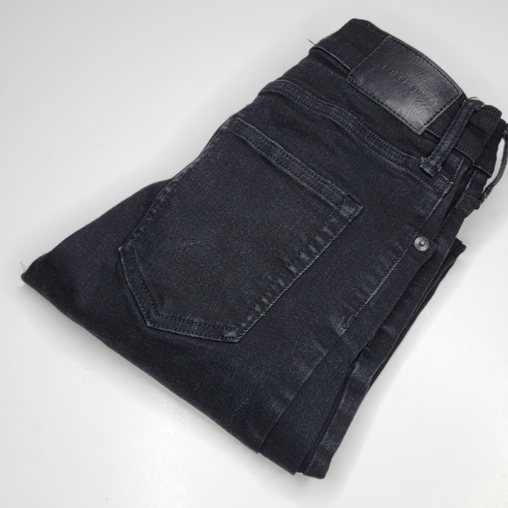 Everlane Women's Size 26 Ankle High Rise Slim Straight Black‎ Button Fly Jeans